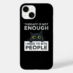 Therapie Is Niet Voldoende - Ik Moet Mensen Bijten Case-Mate iPhone 14 Hoesje