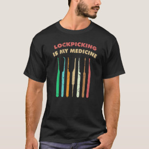 Therapie Lockapping is mijn medicijnobby Locksmith T-shirt