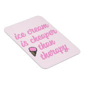 Therapie met ijs - Funny Summer Quote Magneet (Rechterzijde)