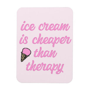 Therapie met ijs - Funny Summer Quote Magneet