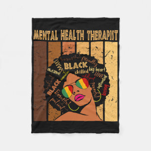 Therapie met psychische aandoeningen Afro-vrouwen  Fleece Deken