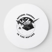 Thérapie naturelle dans la nature horloge murale (Recto)
