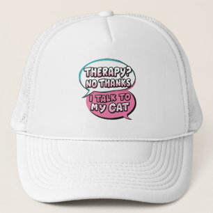 Therapie? Nee Dank Je, Ik Praat Met Mijn Kat Strip Trucker Pet