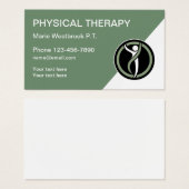 Thérapie physique Carte de visite moderne Nouveau (Devant & derrière)