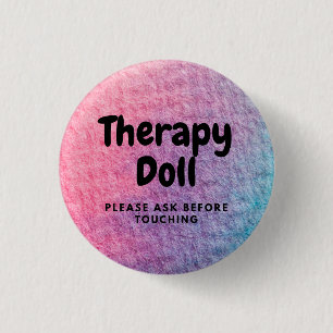 Therapie Reborn Knop Gelieve Voor Aanraken Te Vrag Ronde Button 3,2 Cm