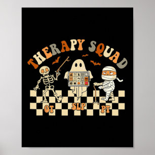 Therapie Squad Halloween Spraak Fysiek Poster