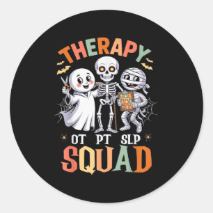 Therapie Squad Retro OT PT Team Schattige Funny Ha Ronde Sticker