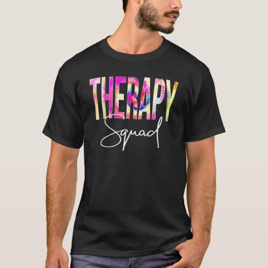 Therapie Squad Tie Dye Terug naar school T-shirt (Voorkant)