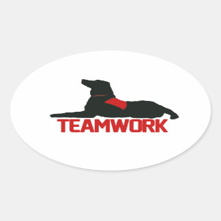 (Therapie) Teamwork Rode Stickers
