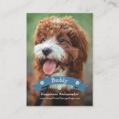 Therapiehond Foto Huisdier Handelskaart, QR-code Contactkaartje (Voorkant)