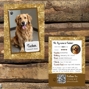 Therapiehond Ruilkaart Gouden Glans Visitekaartje