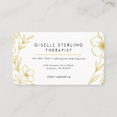 Therapist Floral Professional Visitekaartje (Achterkant)