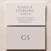 Therapist Psychologist Neutral Modern Visitekaartje