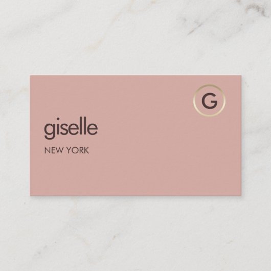 Therapist Psychologist Pink Gold QR Code Visitekaartje (Voorkant)