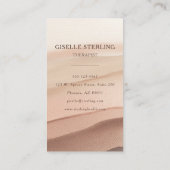 Therapist Psychologist Terracotta Modern Visitekaartje (Achterkant)