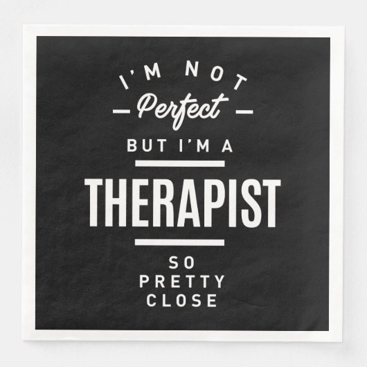 Therapist Work Title Cadeau Servet (Voorkant)