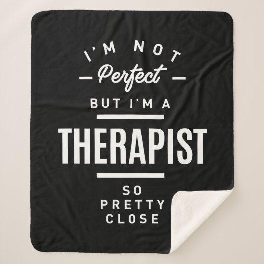 Therapist Work Title Cadeau Sherpa Deken (Voorkant)