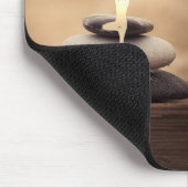 Therapist Zen Stones, Gold Tree Silhouette Brown Muismat (Hoek)