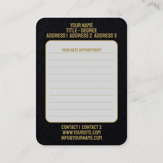 Thérapiste - Carte de visite (Dos)