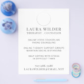 Therapistische raadsman online of telefonisch flyer (Enkel)