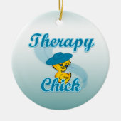 Therapy Chick #3 Keramisch Ornament (Voorkant)