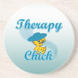 Therapy Chick #3 Zandsteen Onderzetter