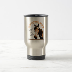 Therapy Horse Travel Mug Reisbeker