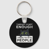 Therapy Is Not Enough - I Need To Bite People Sleutelhanger (Achterkant)