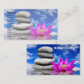 Therapy Rock Stones & Lotus Flower Visitekaartje (Voorkant / Achterkant)