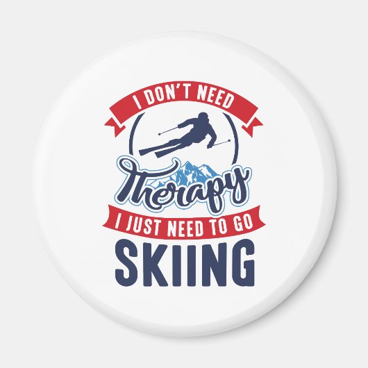 Therapy Skiing Magneet (Voorkant)
