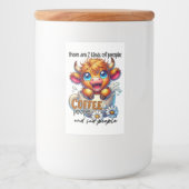 There Are 2 Kinds of People Coffee People and Sad  Voedselcontainer Etiket (Voorkant)