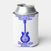 There is always time for playing the guitar blue. blikjeskoeler (Blikje Voorkant)