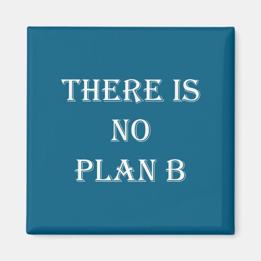 There Is No Plan B Motivational  Magneet (Voorkant)