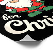 There’s No Place Like Gnome For Christmas - Funny Poster (Hoek)