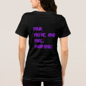 There, Their / Your, You're Tee Shirt (Achterkant)