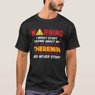 Theremin Muziekinstrument Speler Grap Grafisch T-shirt