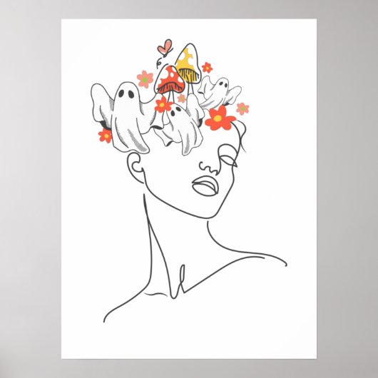 There're Ghosts Living Inside Of My Head Poster (Voorkant)