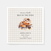 There's a Little Bun in the Oven Baby Shower Servet (Voorkant)