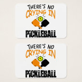 Theres No Crying in Pickleball funny gift Visitekaartje (Voorkant /achterkant)