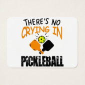 Theres No Crying in Pickleball funny gift Visitekaartje (Achterkant)