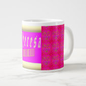 Theresa design choquant tasse de café rose et or (Devant droit)
