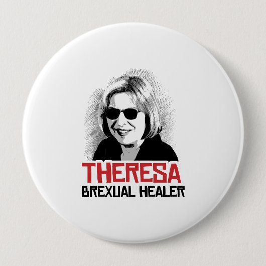Theresa May - Brexual Healer -  Ronde Button 4,0 Cm (Voorkant)