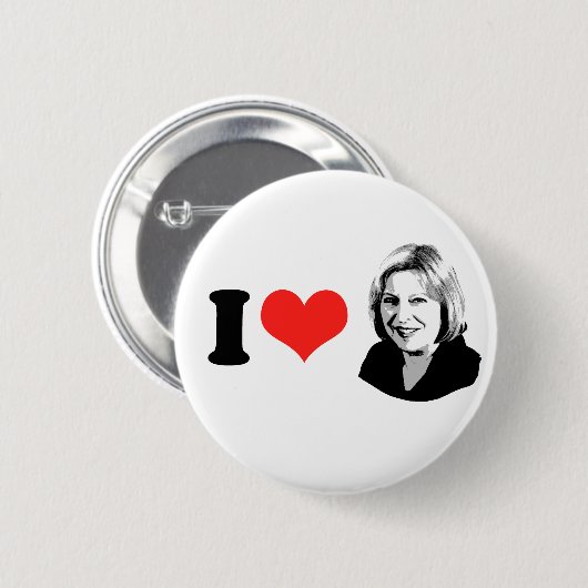 Theresa May Ronde Button 5,7 Cm (Voorkant /achterkant)