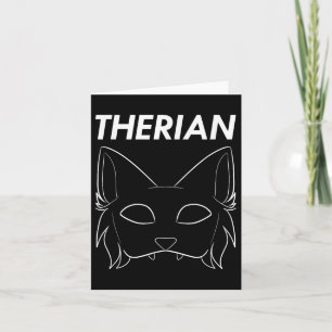 Therian Furry Dierenmasker Wolf Kat Hond Kaart
