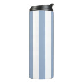 Thermal Tumbler Baby Blue & White Stripe Thermosbeker (Gedraaid links)
