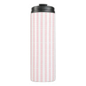 Thermal Tumbler Baby Pink & White Stripe Thermosbeker (Voorkant)