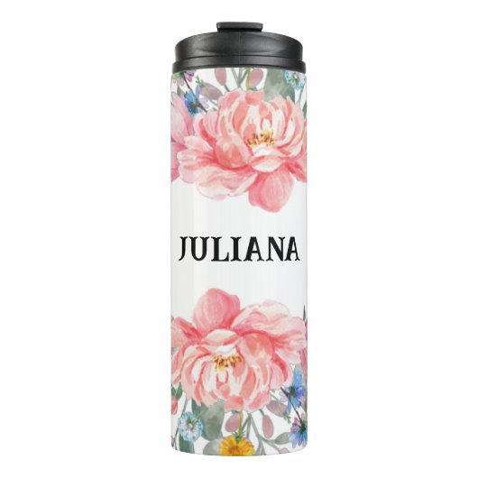 Thermal Tumbler Floral Thermosbeker (Voorkant)