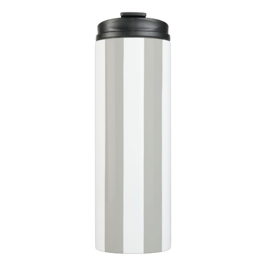 Thermal Tumbler Grey & White Stripe Thermosbeker (Voorkant)