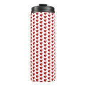 Thermal Tumbler Red Hearts Thermosbeker (Voorkant)