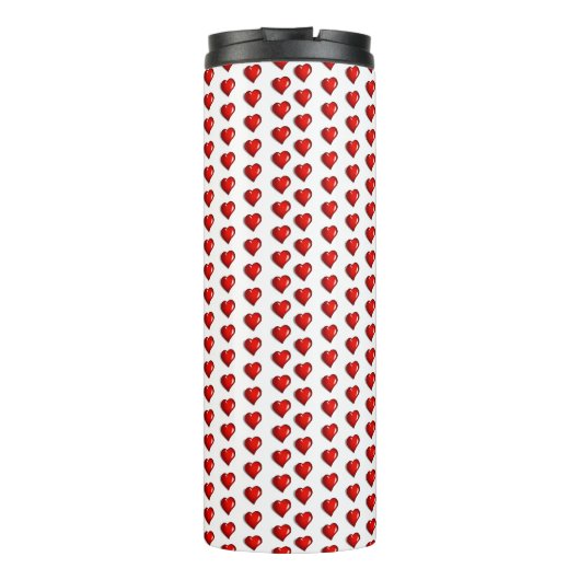 Thermal Tumbler Red Hearts Thermosbeker (Achterkant)
